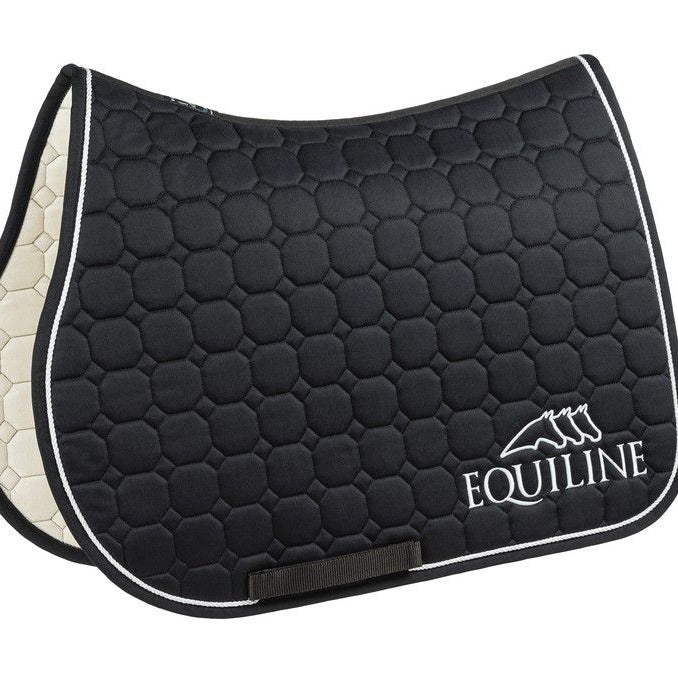 Equiline zadeldekje Outline springen zwart Zwart Springen
