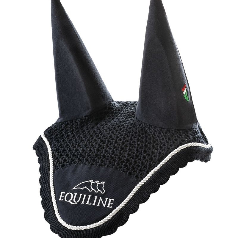 Equiline Vliegenmuts Logo Outline blauw Donkerblauw Full