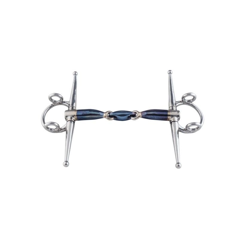 TRUST equestrian Sweet Iron Doppelt Gebrochen Aufzieh-Schenkeltrense