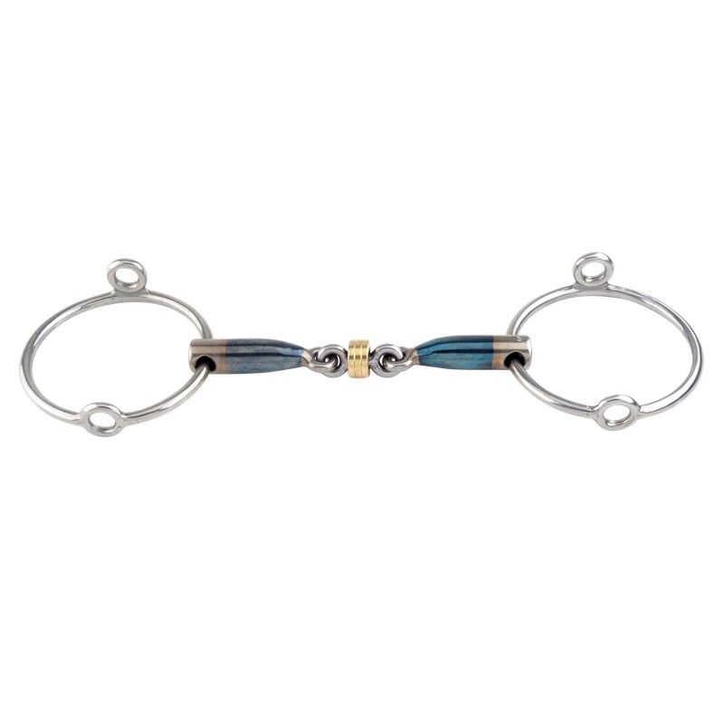 TRUST equestrian Sweet Iron Brass Rings Aufzieh-Wassertrense