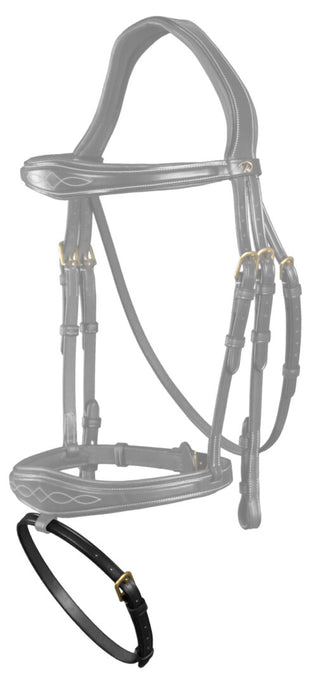 Dyon D Collection glatter sperriemen für kombiniertes reithalfter breit