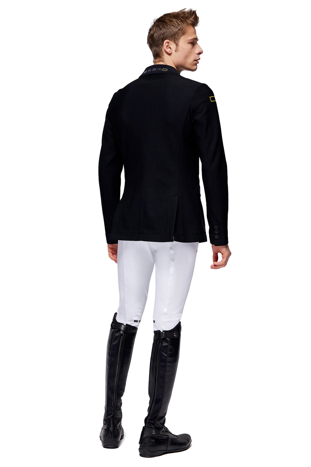 RG Reitjacke Herren Jersey und Mesh Schwarz