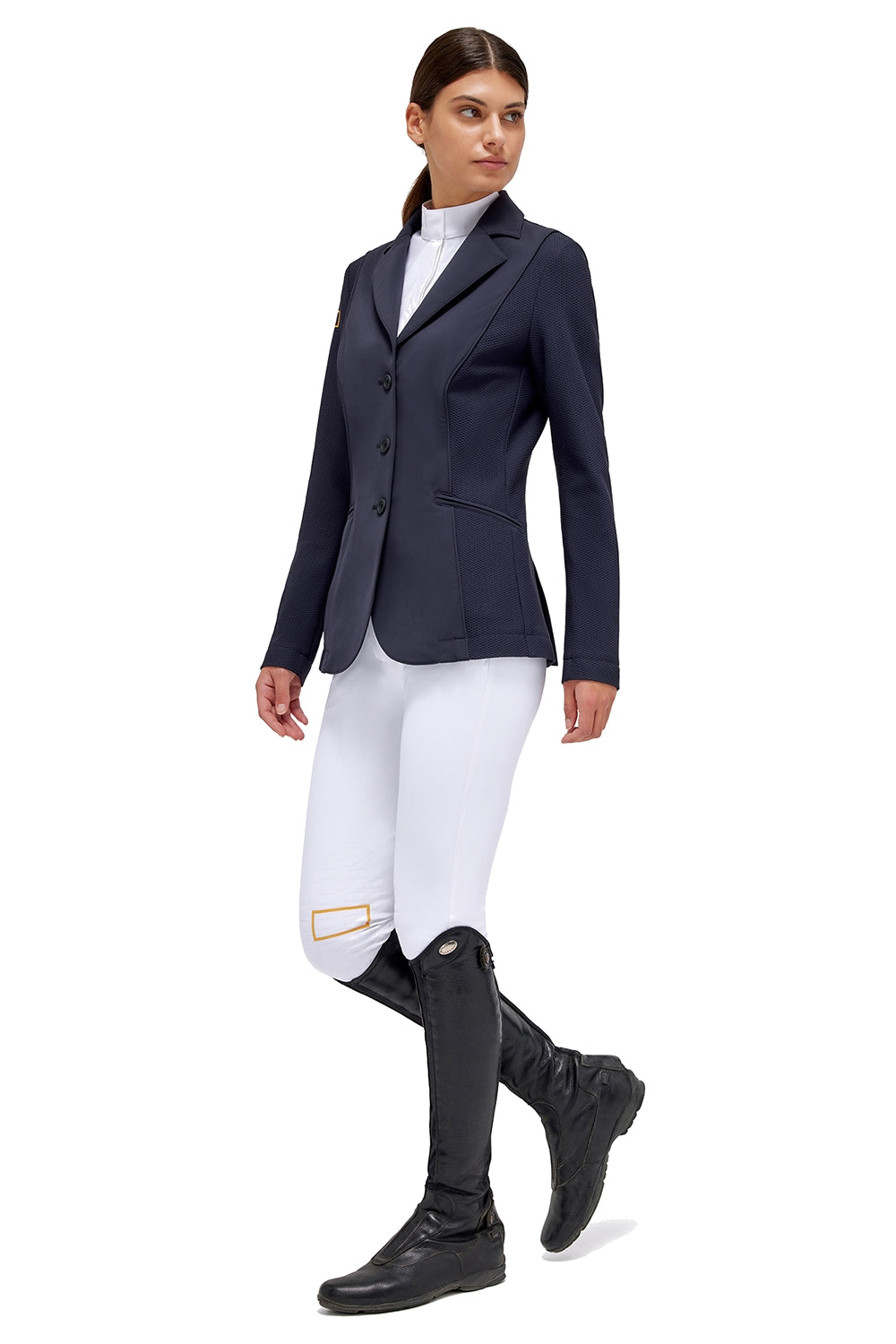 RG Reitjacke Damen Jersey und Mesh Navy