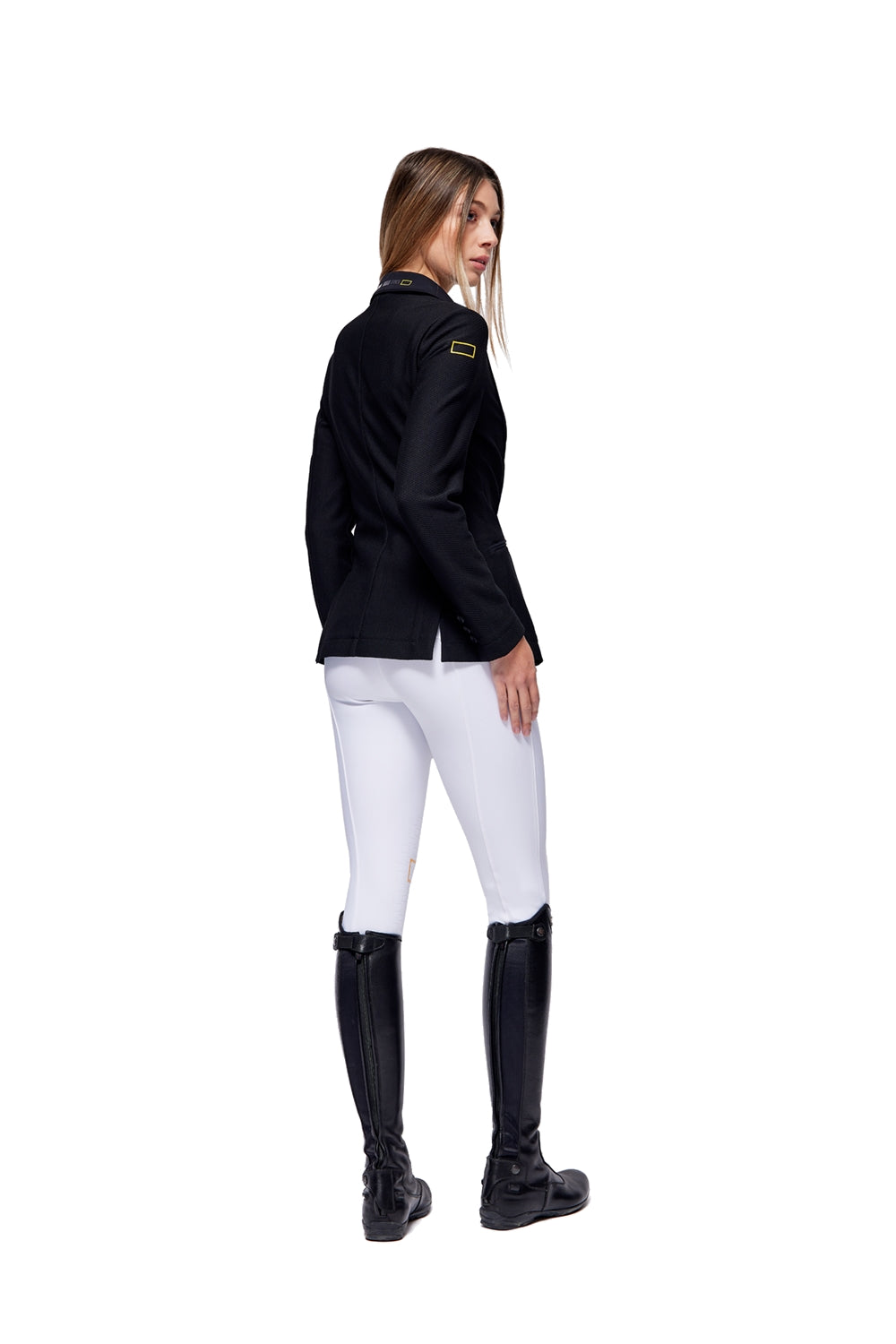 RG Reitjacke Damen Jersey und Mesh Zip Schwarz