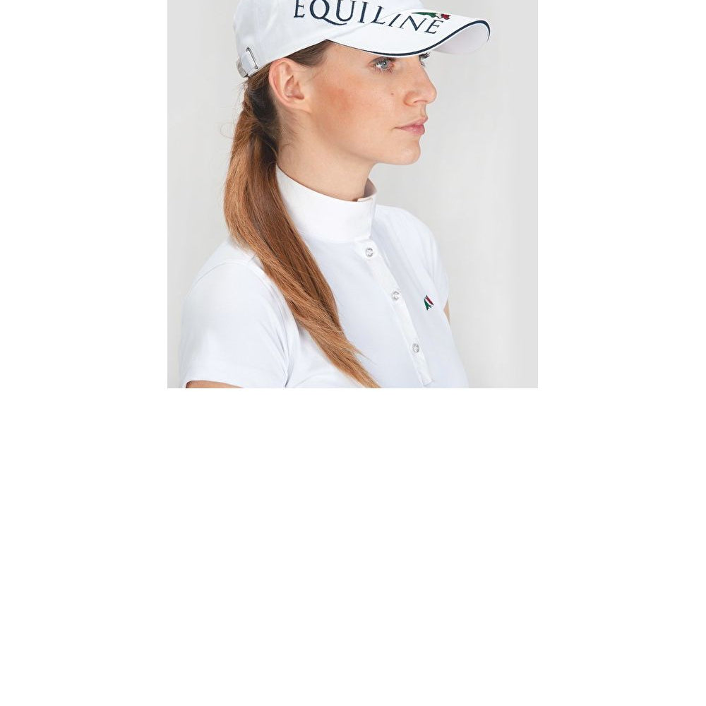 Equiline verstelbare pet met Equiline Logo wit Wit