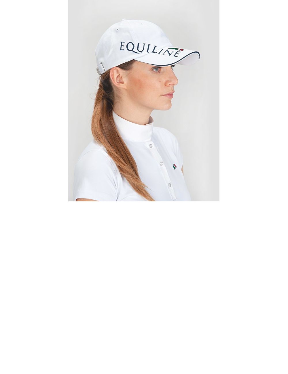Equiline Verstellbare Kappe mit Equiline Logo Weiss