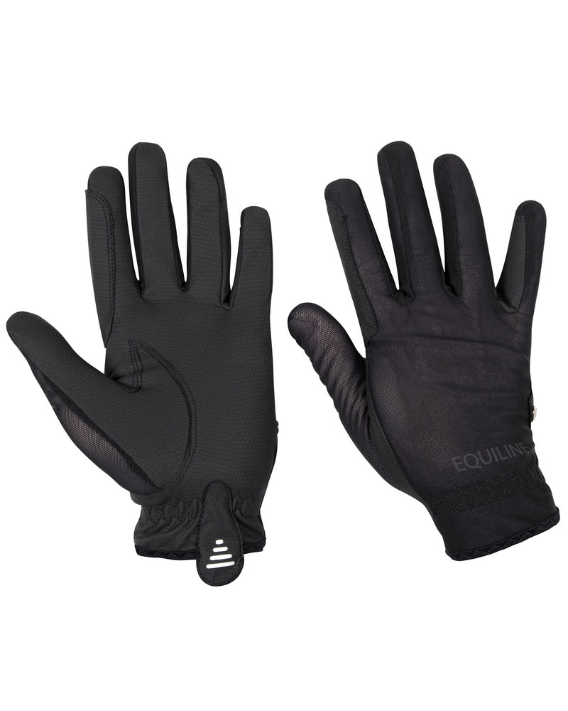 Equiline paardrijhandschoenen Summer Glove Zwart Zwart