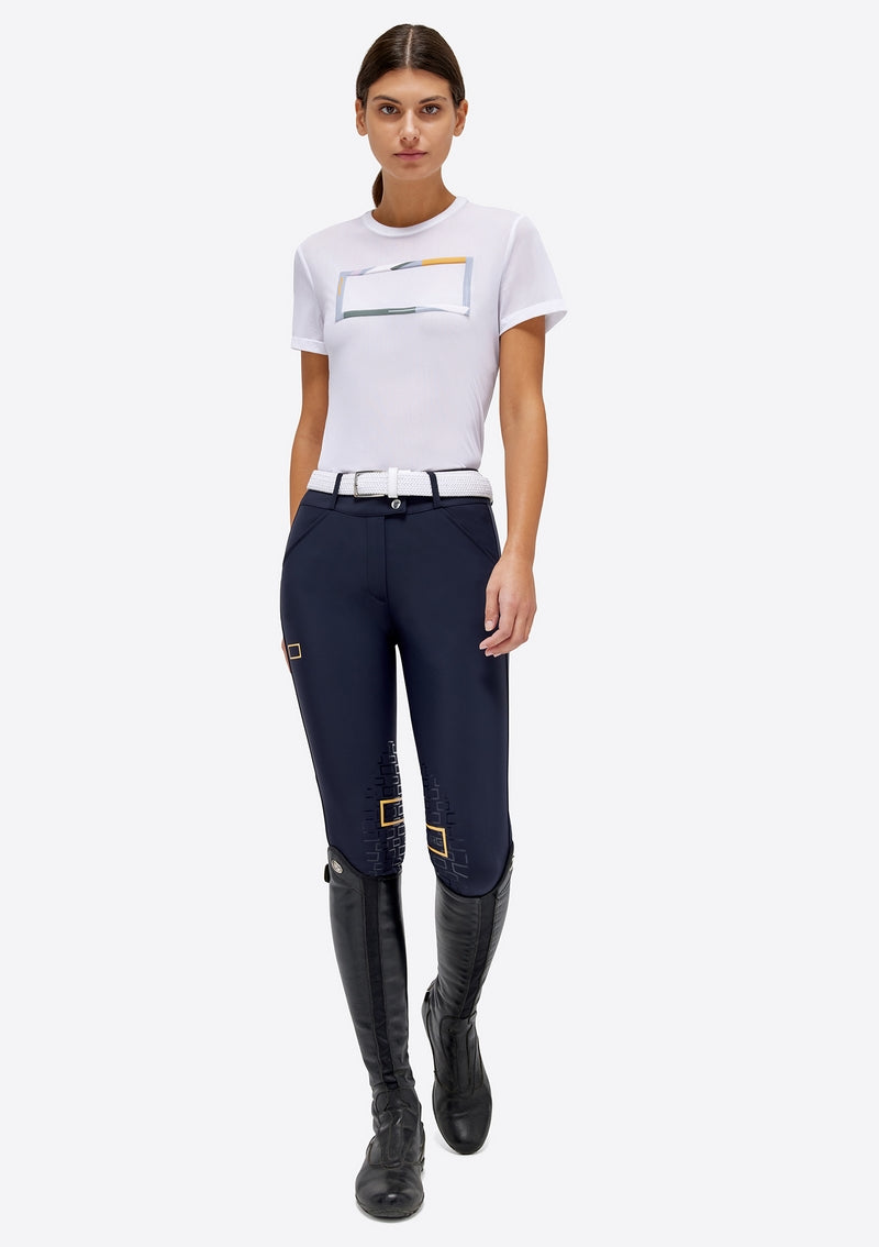 RG T-Shirt Mesh kurzarm Damen weiß