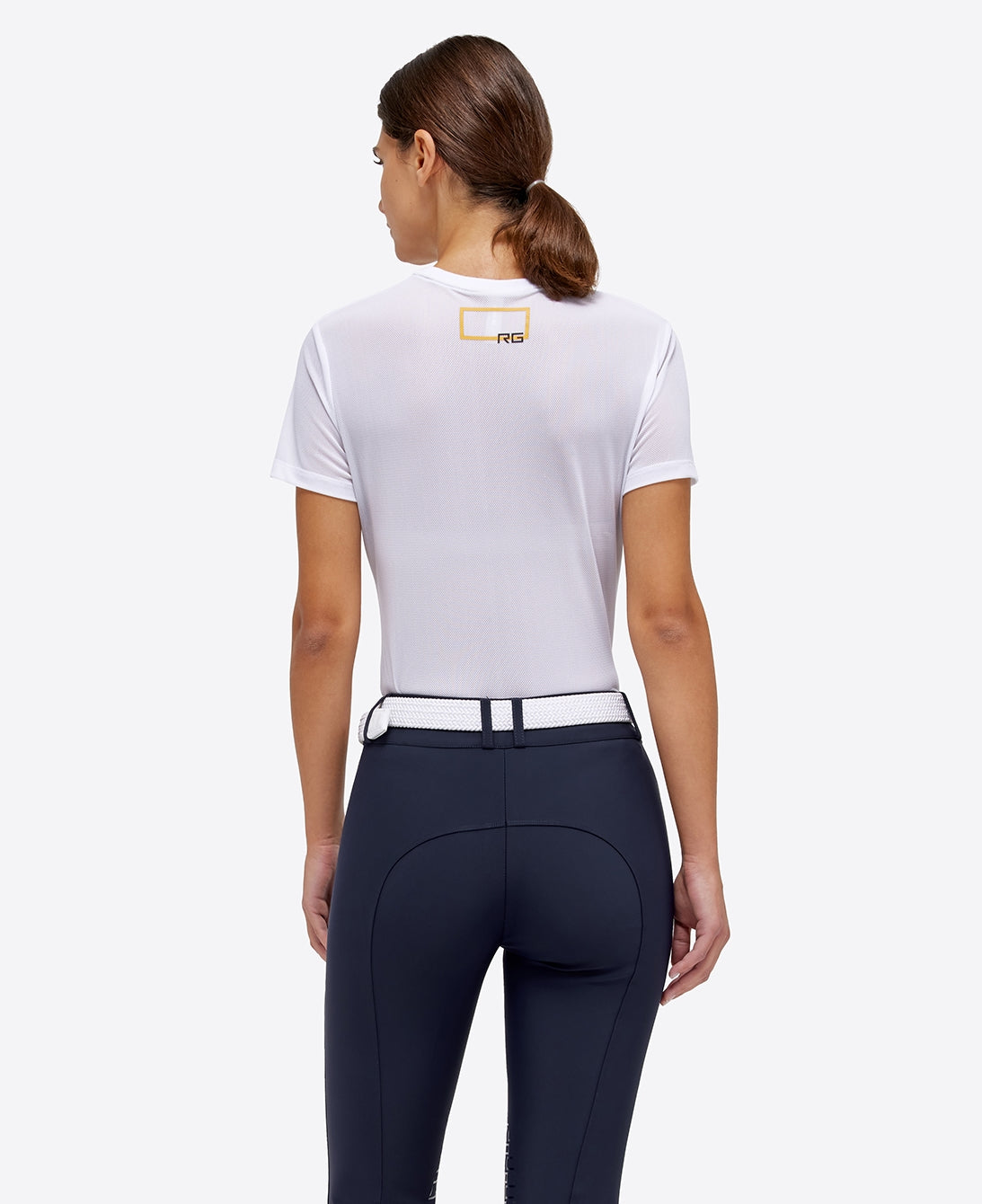 RG T-Shirt Mesh kurzarm Damen weiß
