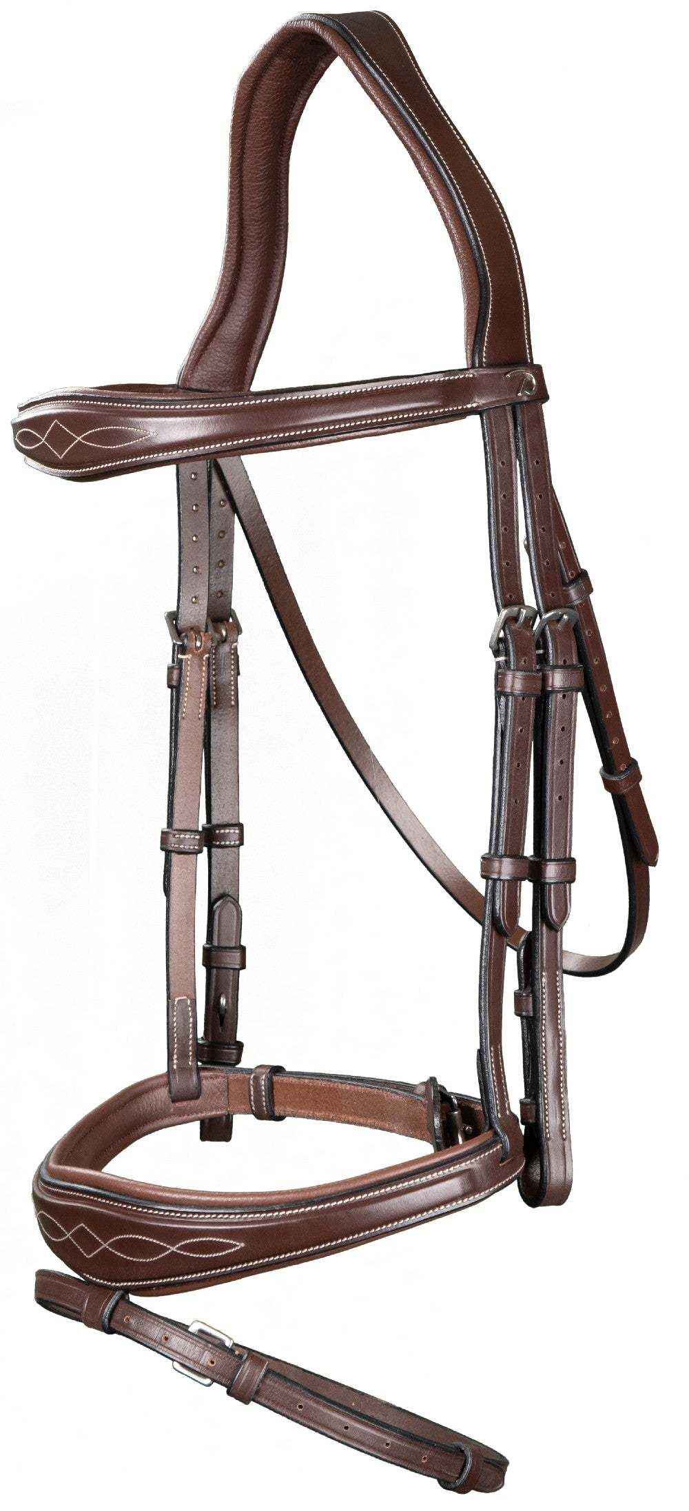Dyon US Jumping Anatomische Trense Mit Kombiniertem Reithalfter Braun