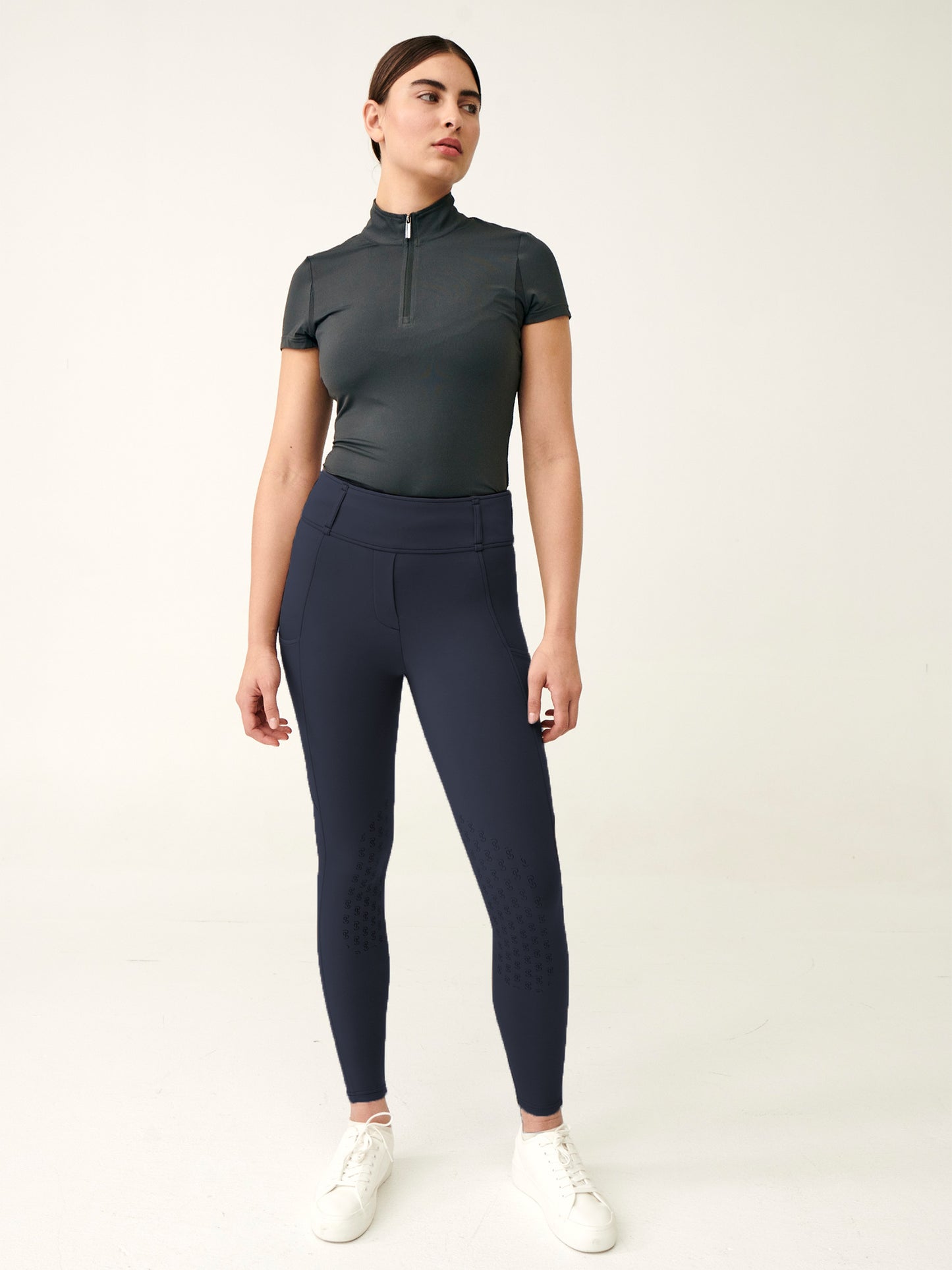 PS of Sweden Half-Grip-Reitleggings Damen Katja Navy