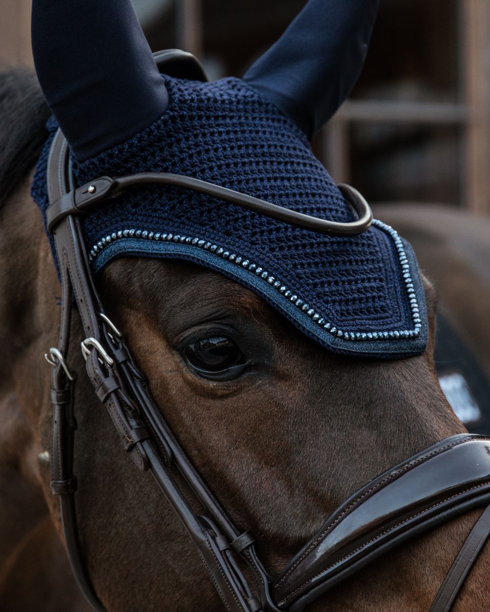 Kentucky Horsewear Fliegenmütze Wellington Glitzerband Soundless