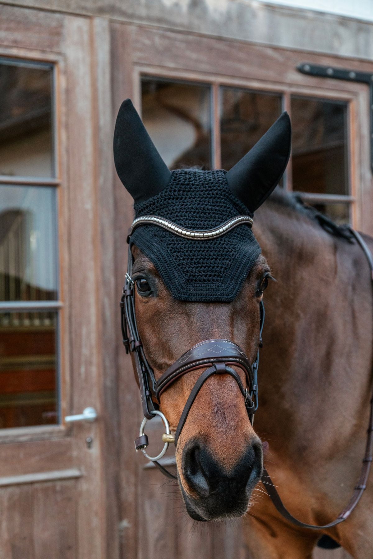 Kentucky Horsewear Vliegenmuts Wellington Soundless Zwart