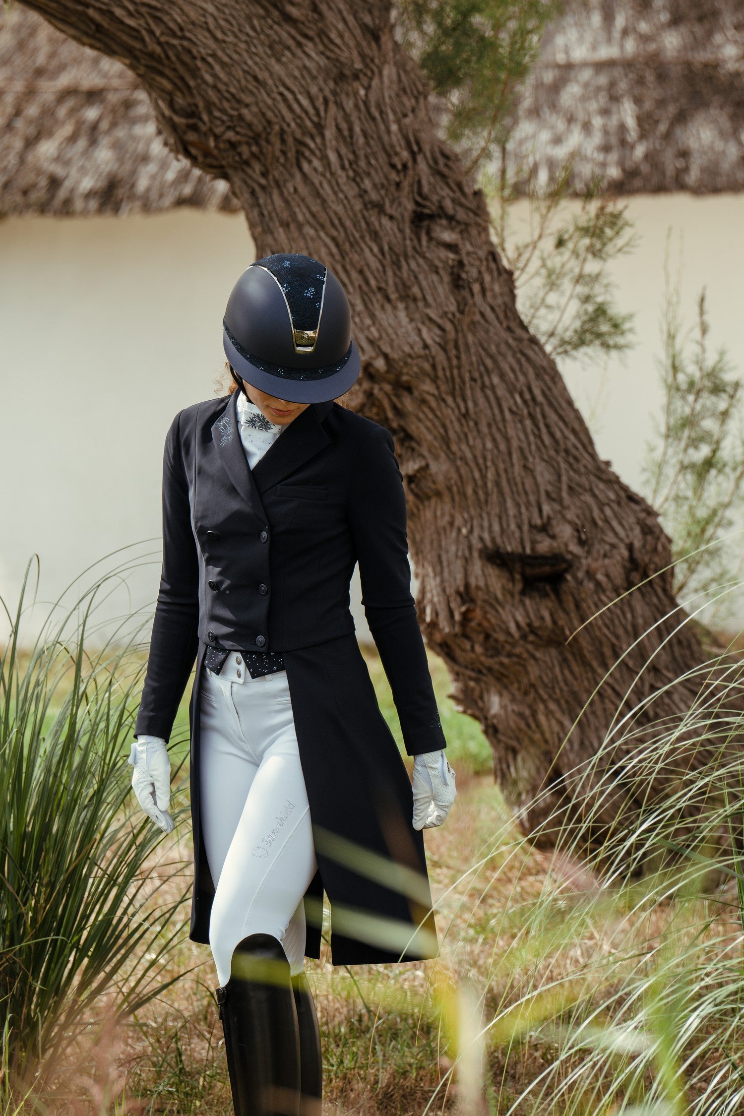 Samshield slipjas wedstrijdjasje Dames Spring Flower Navy