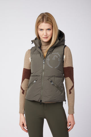 Vestrum wattierte Weste Damen Herne Dark Olive