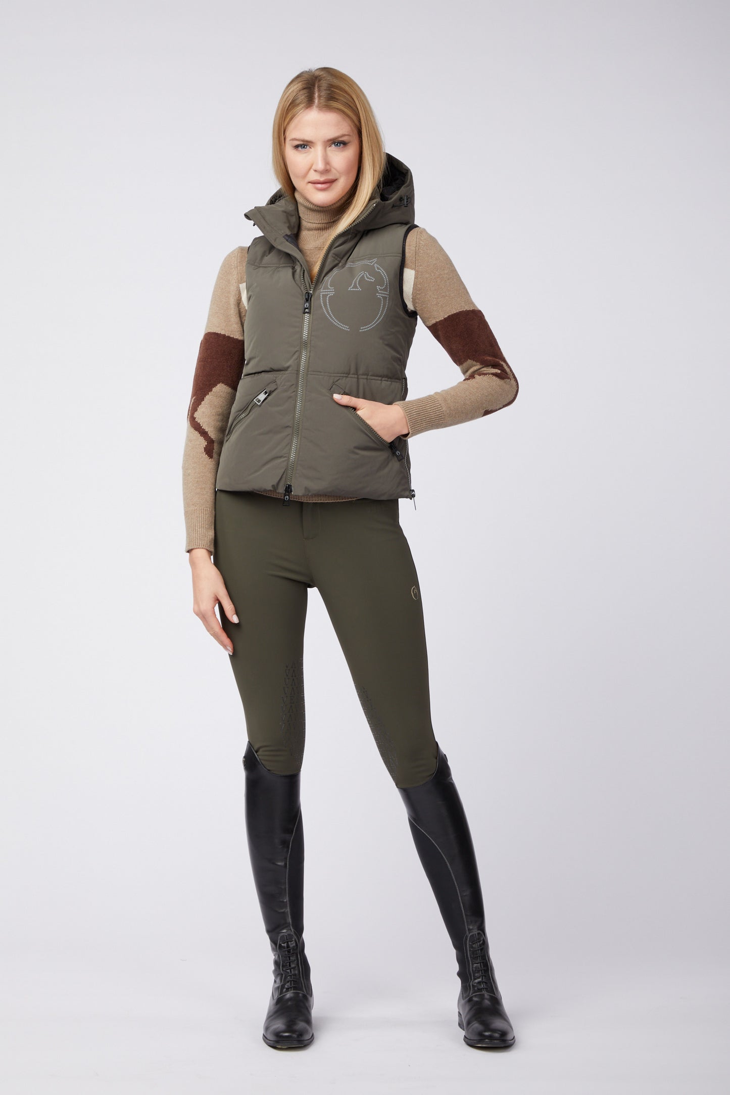 Vestrum wattierte Weste Damen Herne Dark Olive
