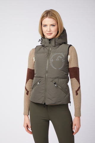 Vestrum wattierte Weste Damen Herne Dark Olive
