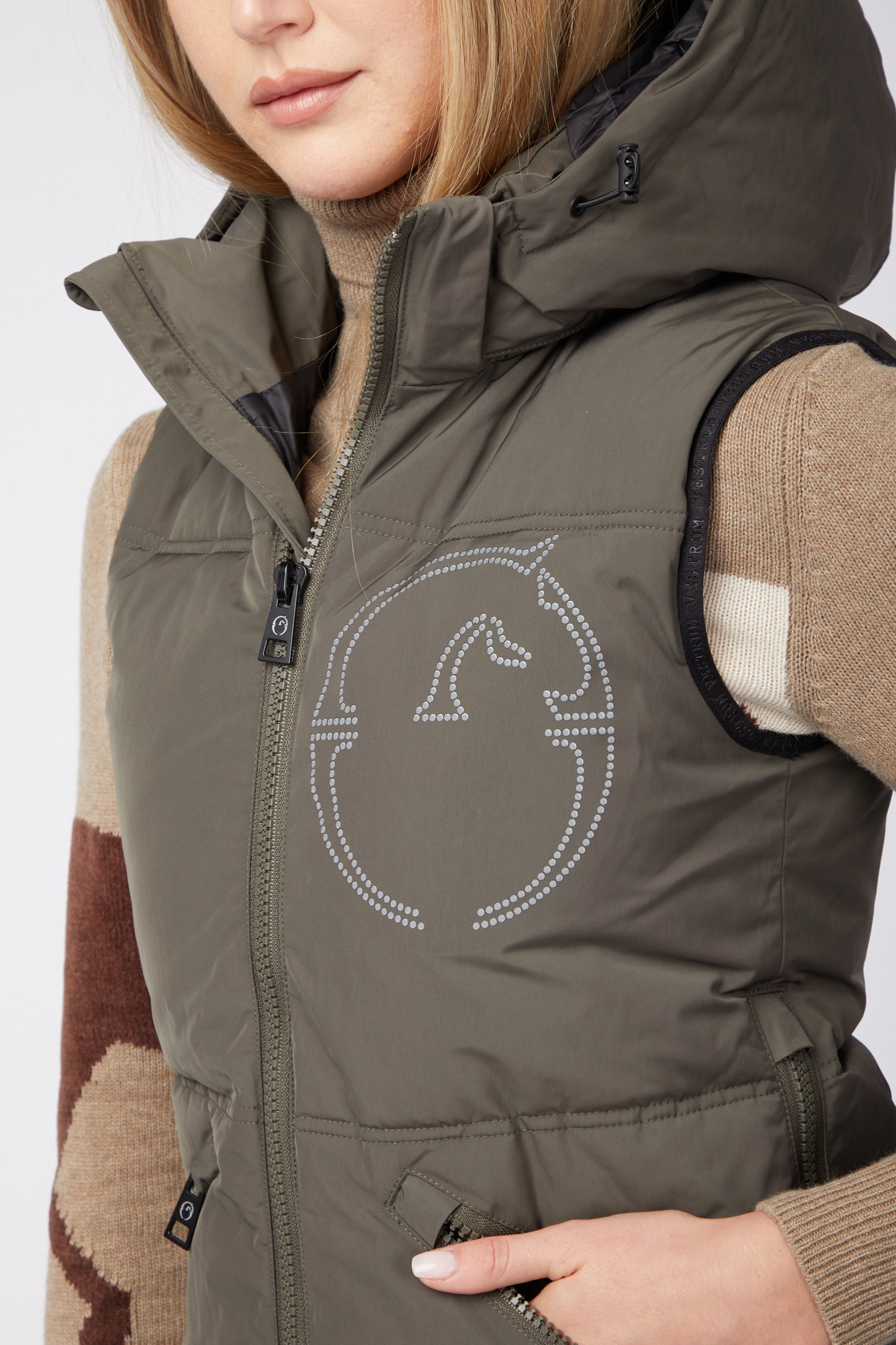 Vestrum wattierte Weste Damen Herne Dark Olive