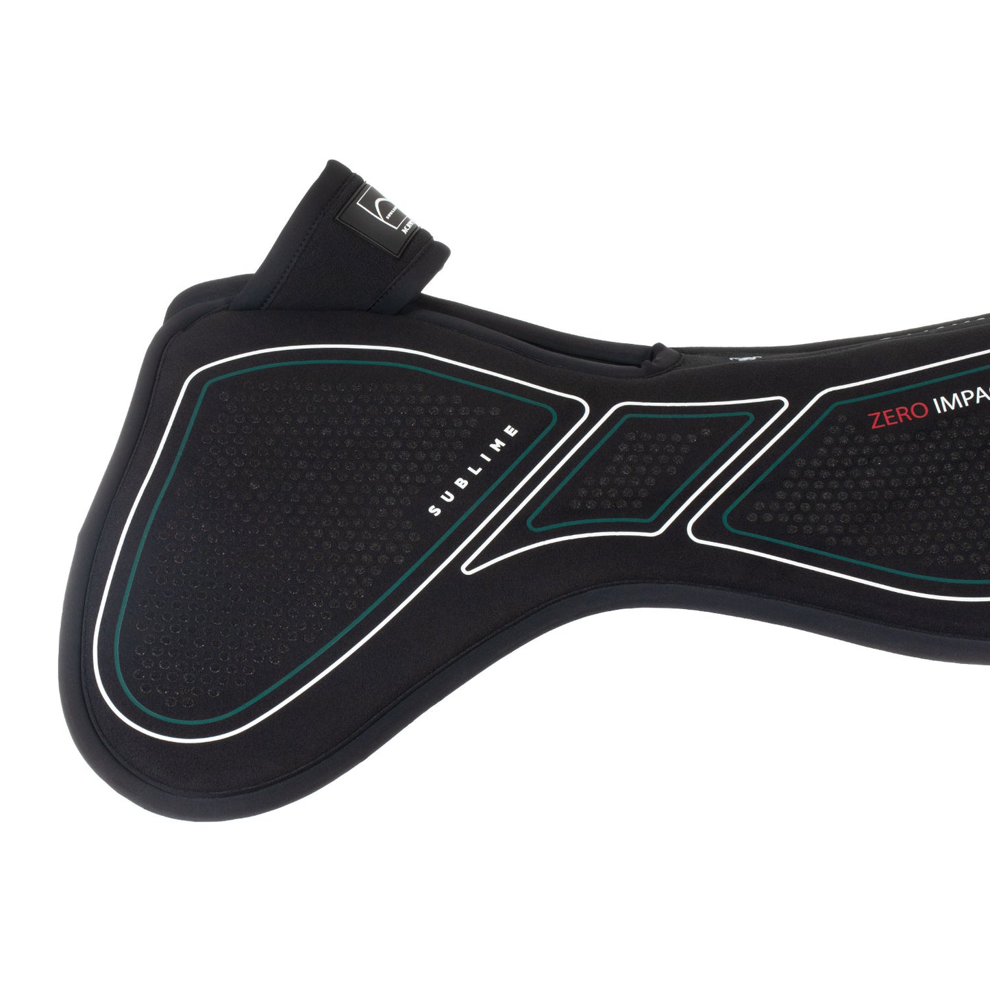 Acavallo Zero Impact Widerristfreie Half Pad Schabracke Schwarz