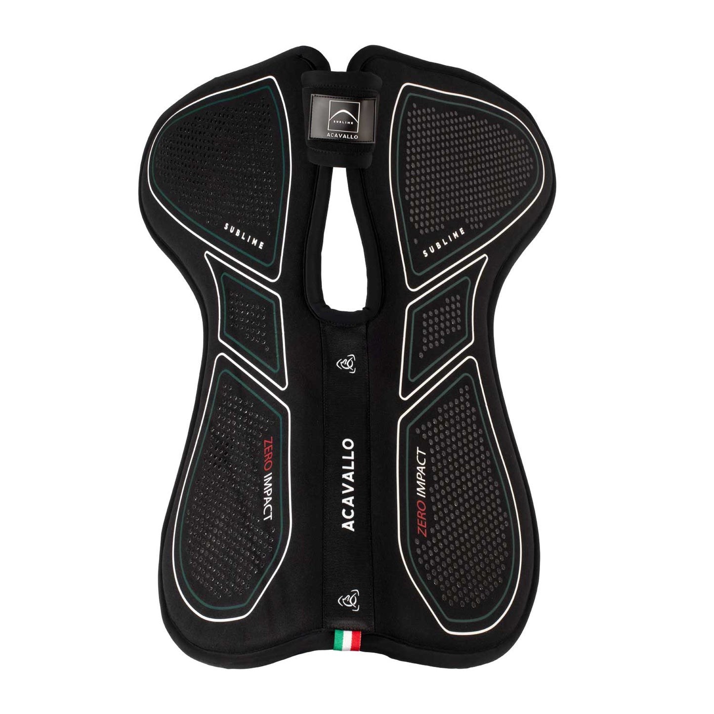 Acavallo Zero Impact Widerristfreie Half Pad Schabracke Schwarz