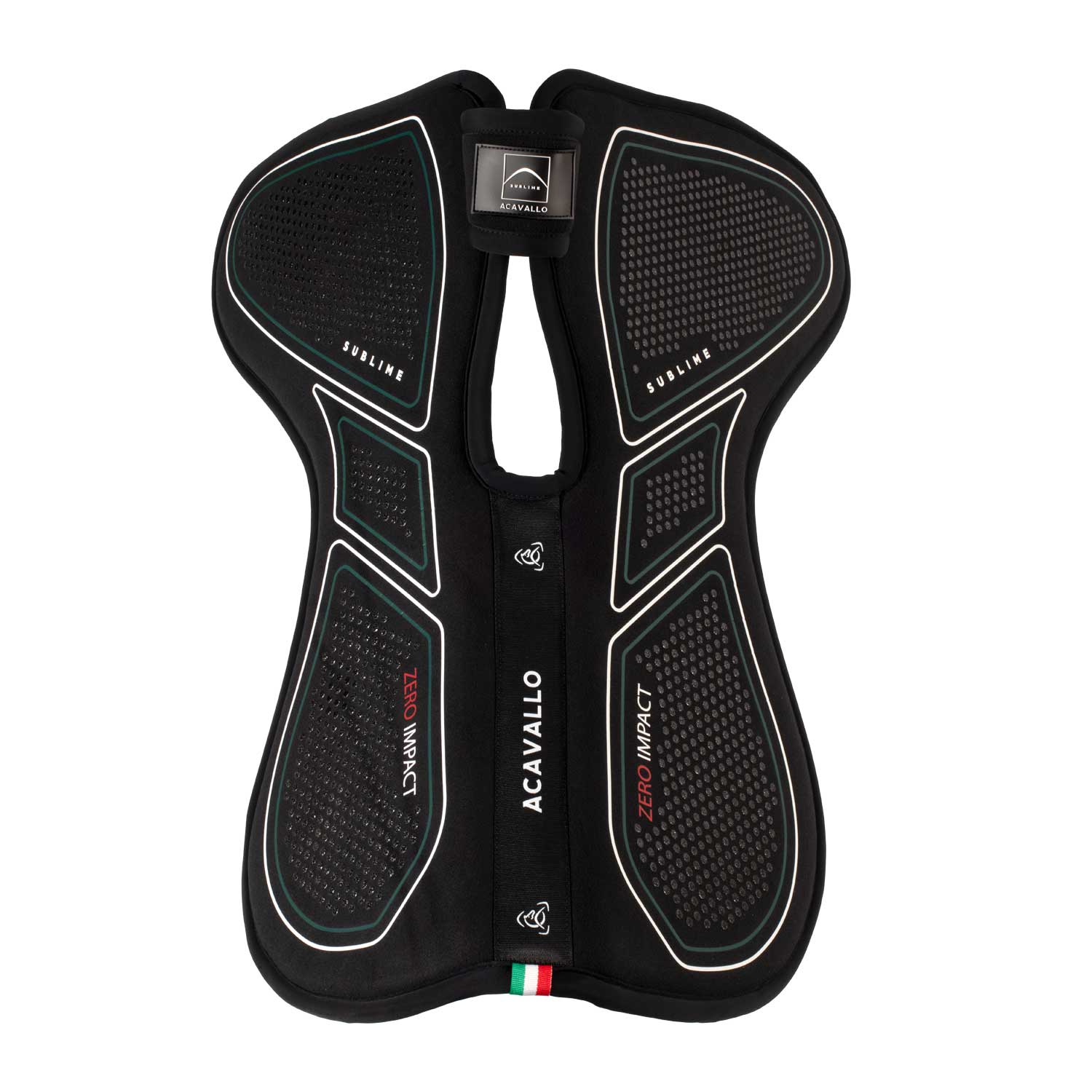 Acavallo Zero Impact Withers Free half pad zadelonderlegger zwart