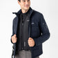 Equiline Herren-Softshelljacke mit Airbag-Kompatibilität Exot Navy