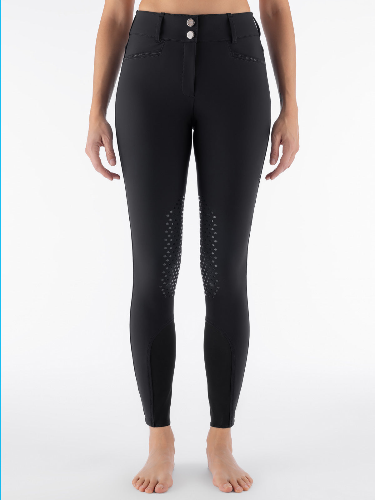 Equiline Reithose Full Grip Hochbund Damen Eqglimpfh Schwarz