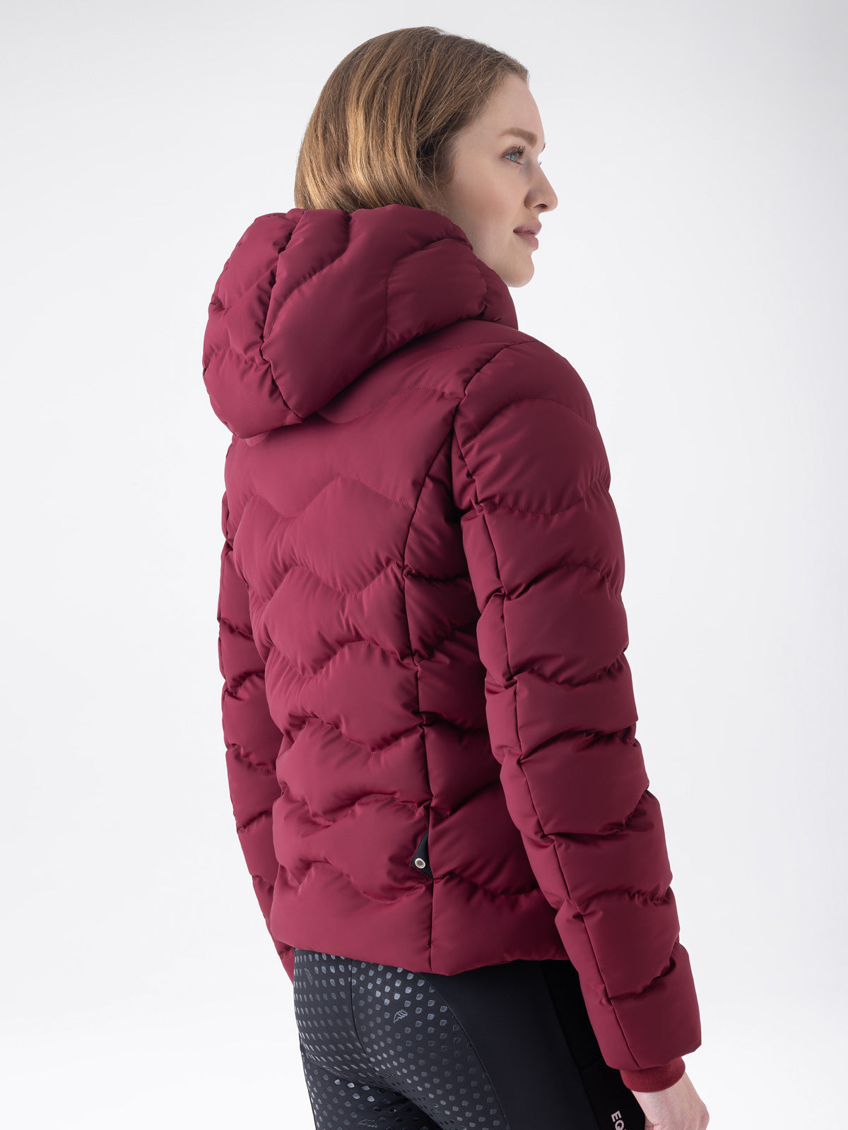 Equiline Gewatteerde Jas Dames Eqcentry Alpine Plum