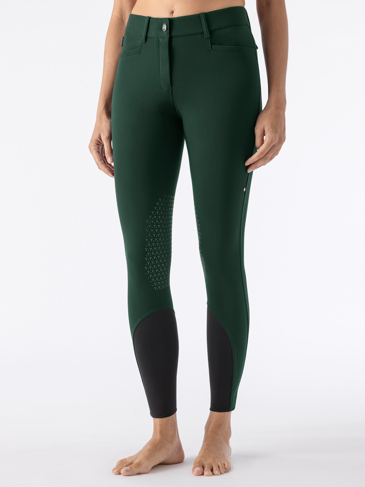Equiline Reithose Grip Kniebesatz Damen Atirk Summer Verde