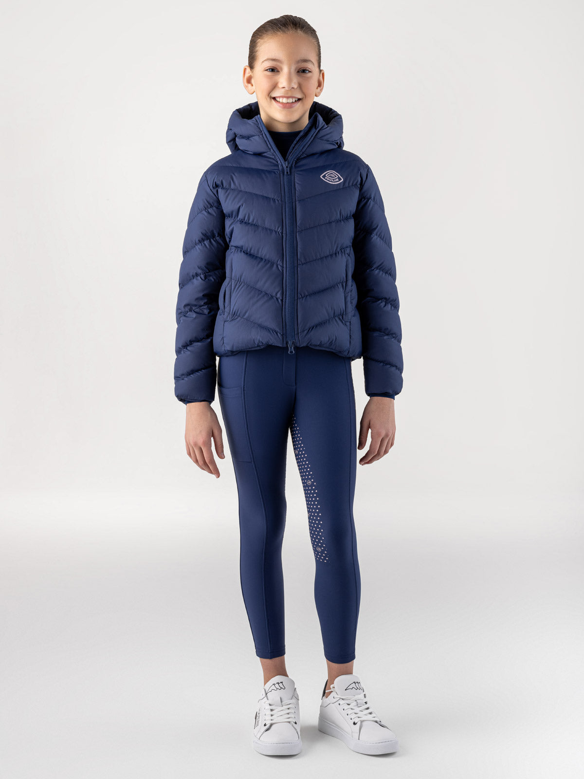 Equiline Gefütterte Jacke Mädchen Cumin Navy