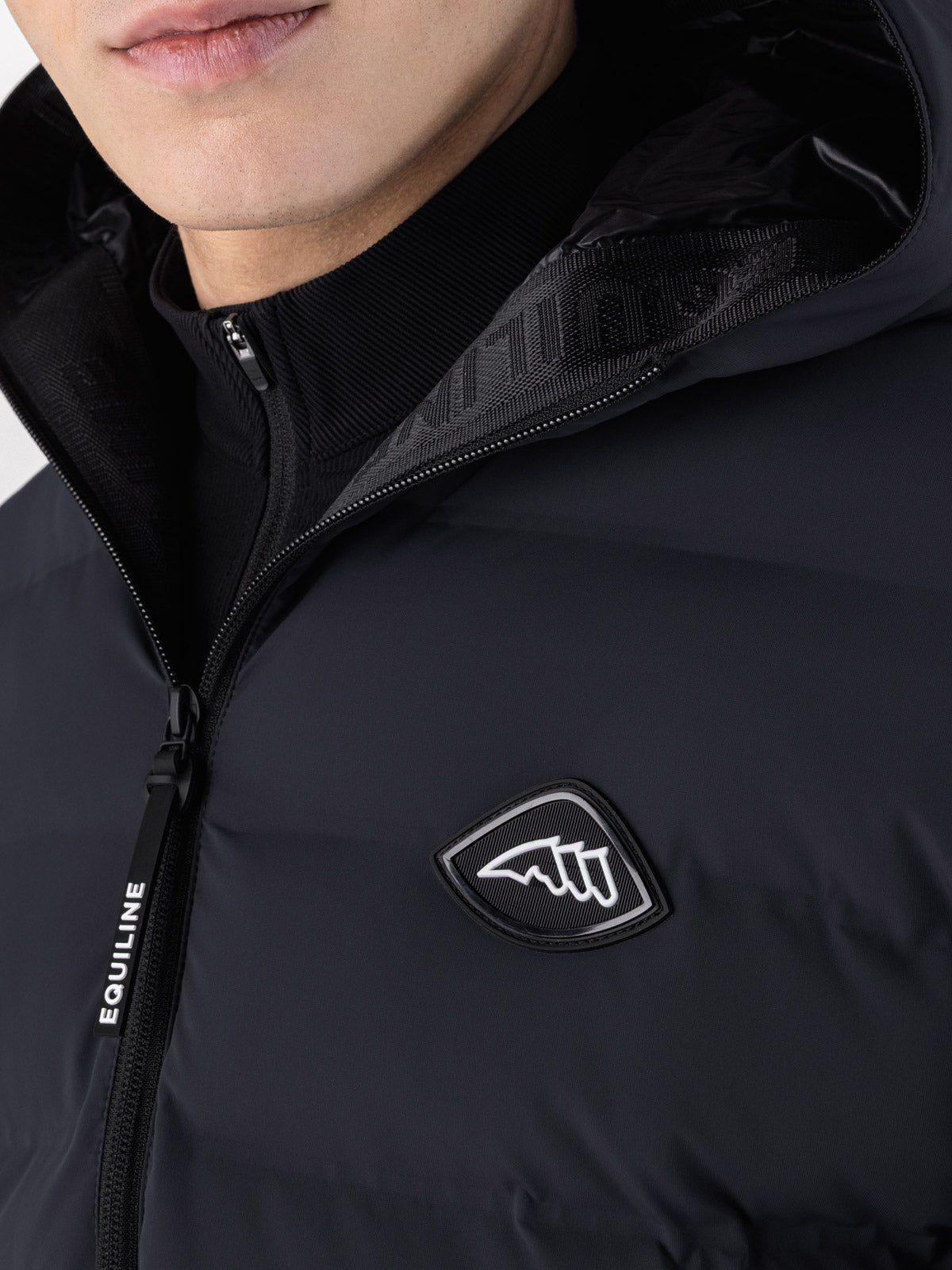 Equiline Wattierte jacke Herren Cermo Schwarz