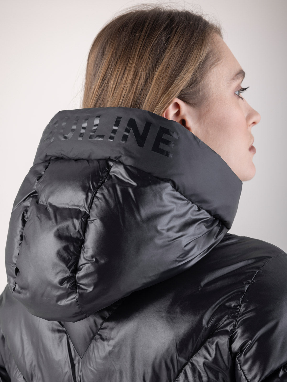 Equiline Wattierte Jacke Damen Coolbomb Glossy Schwarz