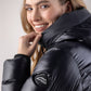 Equiline Wattierte Jacke Damen Coolbomb Glossy Schwarz