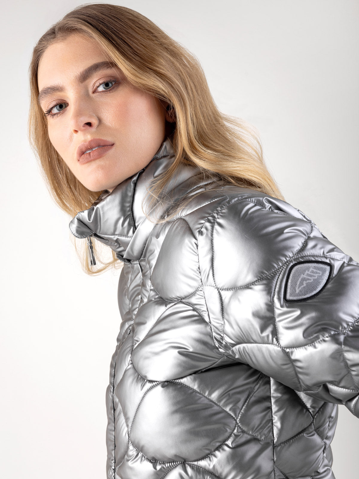 Equiline Wattierte Jacke Damen Gasic Argento