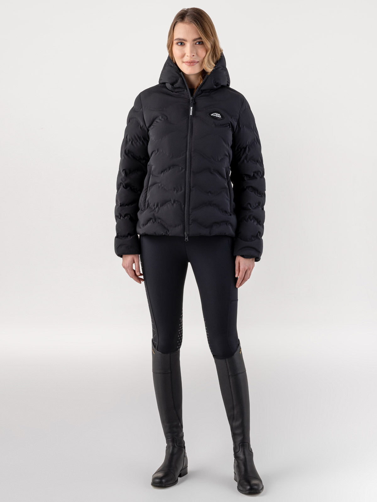 Equiline Wattierte Jacke Damen Casic Schwarz