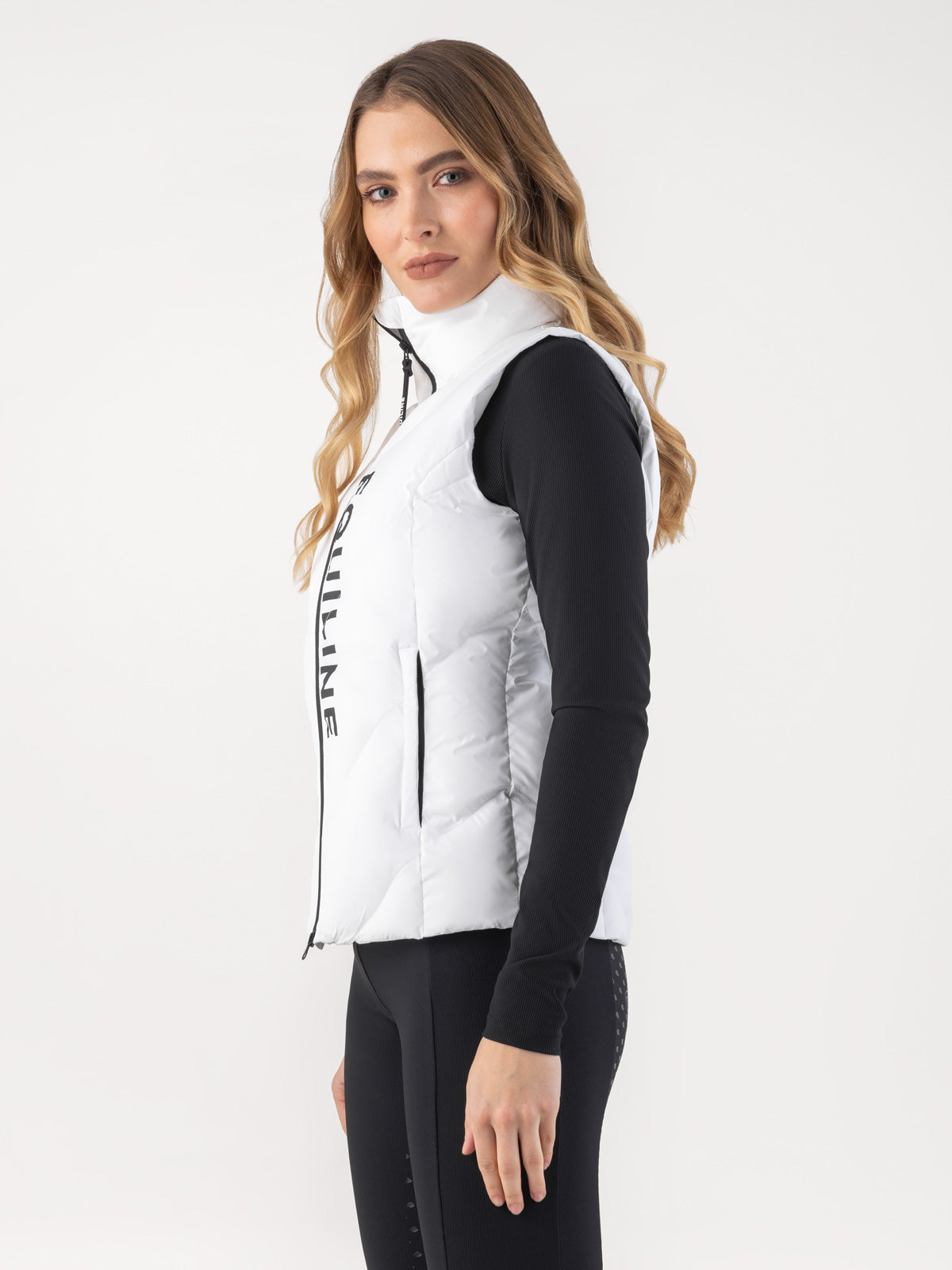 Equiline Wattierte Weste Damen Cilet Weiß