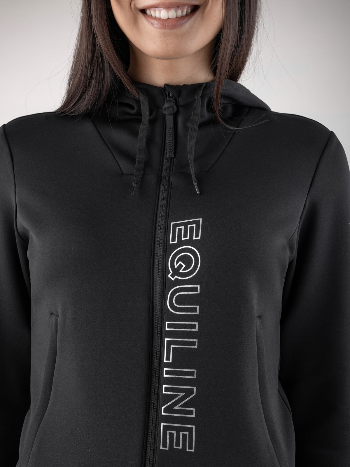 Equiline Tech Sweatshirt Damen Coco Schwarz