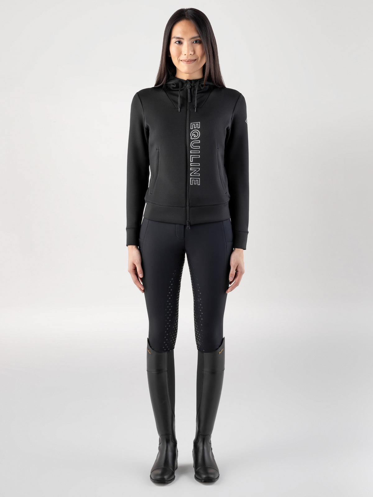 Equiline Tech Sweatshirt Damen Coco Schwarz
