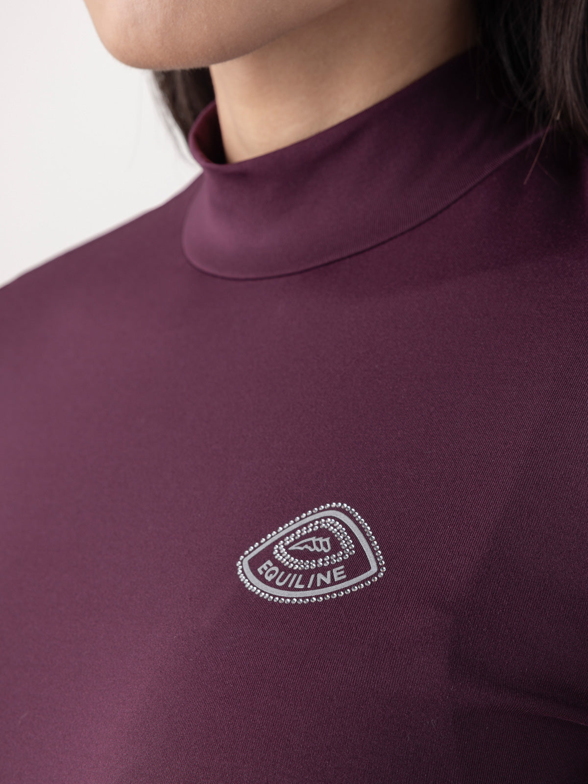 Equiline Trainingsshirt second skin dames Geco Amaranto