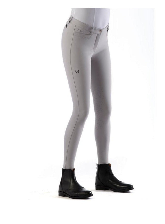 EGO7 Jumping EJ Reithose Damen Kniegrip Ice Grey