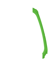 Flex-On Removable Arm set Iron S Stijgbeugels Groen