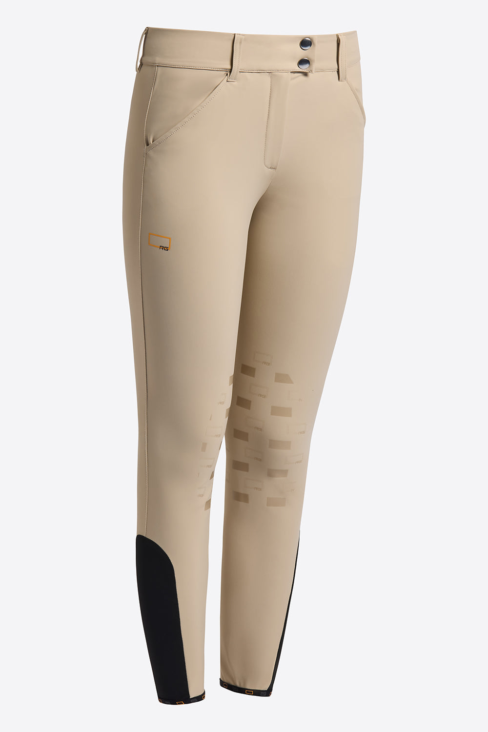 RG Reithose Grip Kniebesatz Damen mit Hohe Taille Beige