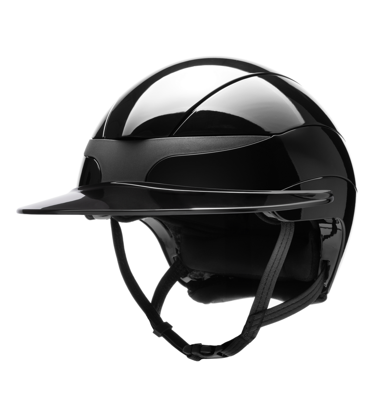 Equiline Paardrijhelm Xanto Sun Visor Gloss Zwart