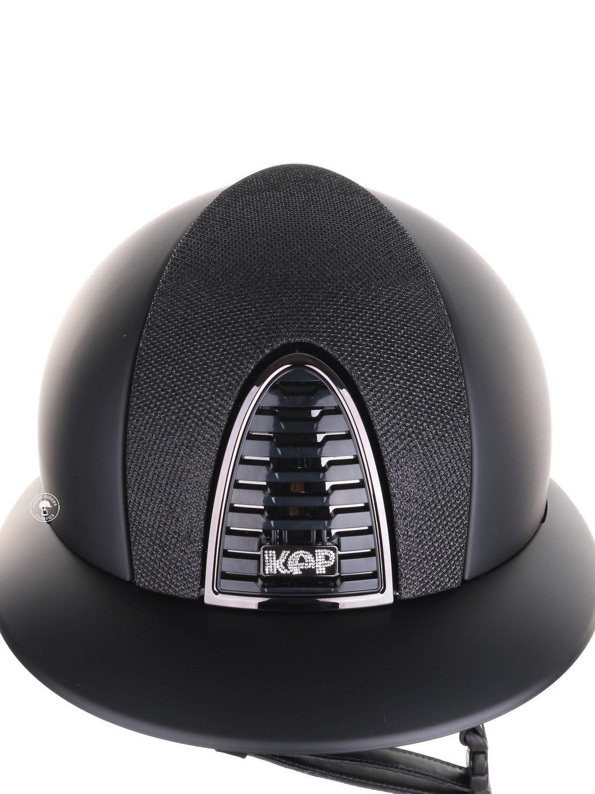 Kep Italia Paardrijhelm Cromo 2.0 Matt Polo Klep Zwart Mirror Black Frame Luminor Insert