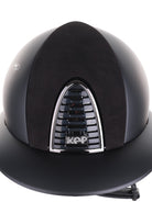Kep Italia Paardrijhelm Cromo 2.0 Matt Polo Klep Zwart Mirror Black Frame Suede Insert