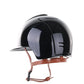 Kep Italia Reithelm Cromo 2.0 Polish Polo Schwarz Beige Kinnriemen
