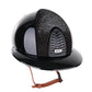 Kep Italia Reithelm Cromo 2.0 Polish Polo Schwarz Shaded Silver Insert Beige Kinnriemen