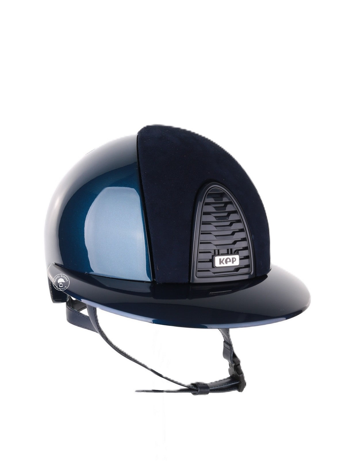 Kep Italia Reithelm Cromo 2.0 Shine Polo Blau RAW Frame Suede insert