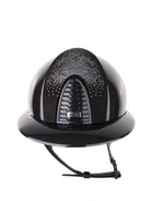 Kep Italia Paardrijhelm Cromo 2.0 Shine Polo Klep Zwart RAW Frame Shaded Silver insert