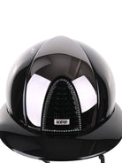 Kep Italia Paardrijhelm Cromo 2.0 Polish Polo Klep Zwart Mirror Insert Swarovski Frame